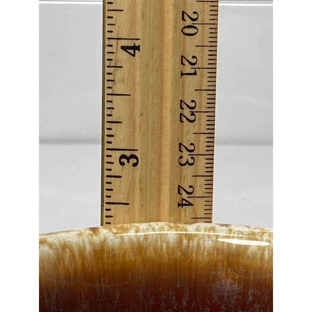 Set of 2 Vintage Hull Oven Proof USA With Handle and Lid Brown Drip Glaze 8 Oz - Picture 13 of 13